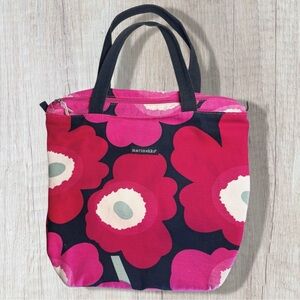 Marimekko for Avon Breast Cancer Crusade Floral Tote Bag – Red/Pink Unikko Print